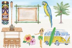 Watercolor Hawaiian Clipart Images by Whimseez Product Image 3