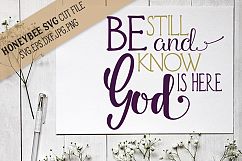 Be Still and Know SVG Cut File Product Image 1