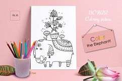 Indian Flowers - clip-art collection, frames, patterns Product Image 9