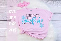 Daddy's lil snowflake, SVG Product Image 1