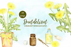 Watercolor Dandelion Clipart Product Image 1