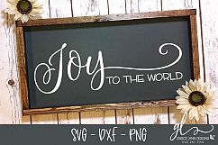 Joy To The World - Christmas SVG, DXF &amp; PNG Product Image 1