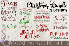 Christmas Bundle 8 SVG Designs Product Image 1