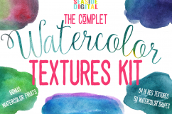 Complet Watercolor Textures Kit Product Image 2
