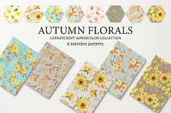 Autumn Floral watercolor clipart Product Image 9