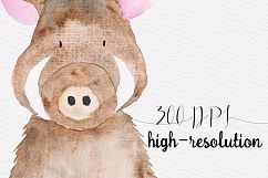 Watercolor Cute Woodland Animals Product Image 2