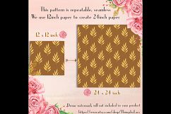 12 Seamless Fall Floral Digital Papers in Olive and Brown Product Image 2