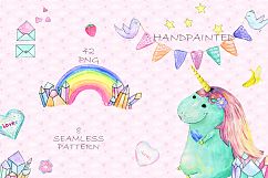 Cakes &amp; Unicorn. Tasty Clip art Product Image 4