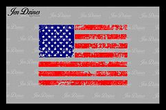 Distressed Flag SVG DXF EPS PNG Product Image 1