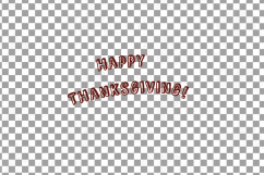 Colorful Thanksgiving Turkey clip art, Happy Thanksgiving Product Image 14