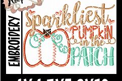 Sparkliest Pumpkin In The Patch - Halloween Embroi Product Image 2