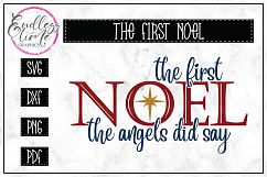 The First Noel - A Christmas SVG Cut File For Crafters Product Image 1