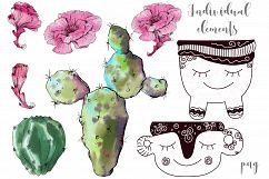 Watercolor Cactus Creator Light Version Product Image 3