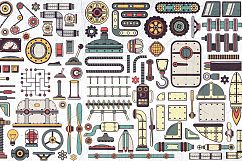 Steampunk machine parts bundle Product Image 3