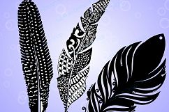 feather silhouette SVG / Feathers / feather clipart / layer base svg format available / 300 dpi / vector files / EPS / PNG /Dxf sets Product Image 2