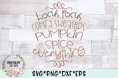 Hocus Pocus Comfy Sweaters Pumpkin Spice Everything SVG Product Image 2