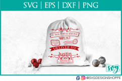 Christmas, Svg file for Cricut, Santa Sack, Santa Sack SVG  Product Image 1