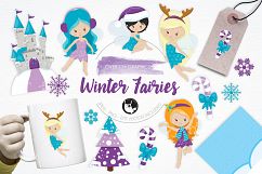 Winter Fairies graphics and illustrations Product Image 1