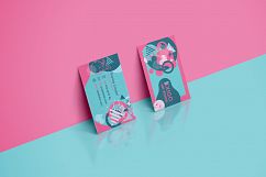 Memphis Style Business Cards Product Image 3
