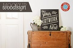 Instant photorealistic woodsign mockup Product Image 5