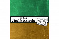 Chalkboard Digital Paper - Color Chalkboard Backgrounds Product Image 2