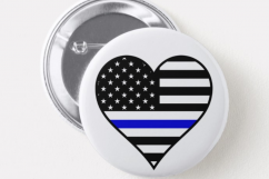 Police Blue Line Flag SVG Product Image 3