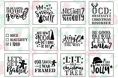 Funny Christmas Phrases SVG Cut File Bundle Product Image 2