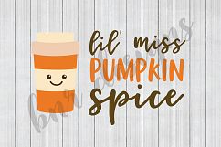 Pumpkin Spice SVG, Fall SVG, SVG Files, DXF File Product Image 1