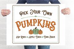 Pick Your Own Pumpkins | SVG | PNG | Printable | Fall Autumn Product Image 2