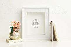 Styled Stock Photography, Frame Mockup, white Frame mockup, Styled Photography Mockup, stock photo Product Image 1