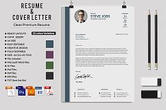 12 Clean Rsume Invoice and Letterhead Bundle Product Image 15