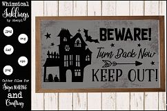 Turn Back Now Haunted House SVG Product Image 1