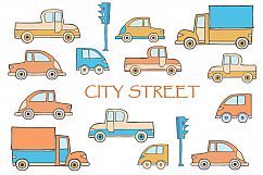 Toys vector buildings and cars Product Image 4
