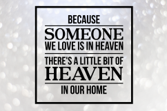 Because someone we love is in heaven svg, memorial svg, svg Product Image 1