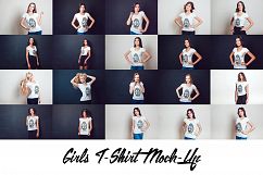 20 Top Girls T-Shirt Mock-Up Product Image 5