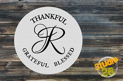 Thankful Grateful Blessed - Round - Monogram Product Image 3