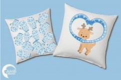 Christmas Forest critter Clipart, graphics, illustrations AMB-1515 Product Image 3