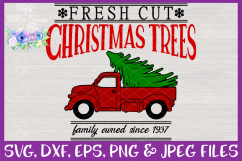 Fresh Cut Christmas Trees SVG Rustic Christmas Design Product Image 3