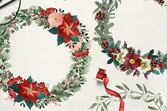 Vintage Christmas watercolor set Product Image 5