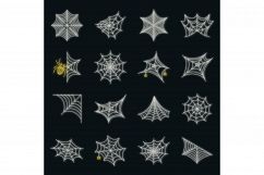 Spider icon set vector neon Product Image 1