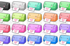 Kawaii Sticker Machine Clipart Product Image 2