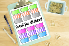 Kawaii Washi Tape Clipart Product Image 3