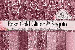 42 Rose Gold Sequin and Glitter Papers Product Image 1