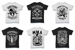 100  Vector Tshirt Designs ( B/W Concept ) Product Image 12