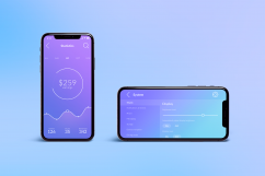 Isolated iPhone X Mock-up Product Image 2