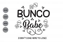 Bunco Babe SVG, Bunco SVG, Dice svg, bunco game svg, bunco bitch svg, bunco dice, silhouette cut files, cricut files, svg, dxf, eps, png. Product Image 1