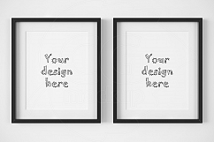 Two thin frames with matt mockup Product Image 1