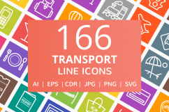 166 Transport Line Multicolor B/G Icons Product Image 1