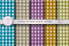 FLORAL PATTERN DIGITAL PAPERS Product Image 1