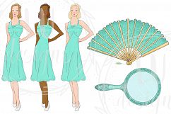 Vintage Boudoir Clipart Set Product Image 2